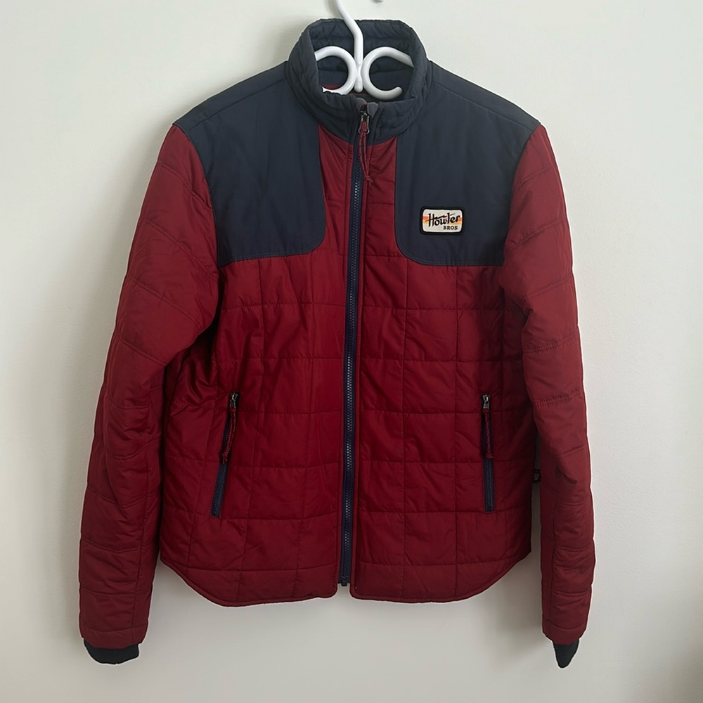 Howler Bros. Merlin Jacket in Red and Blue Small